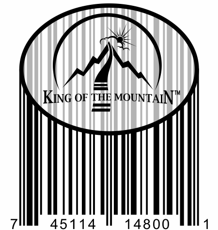 King of the Mountain barcode artwork