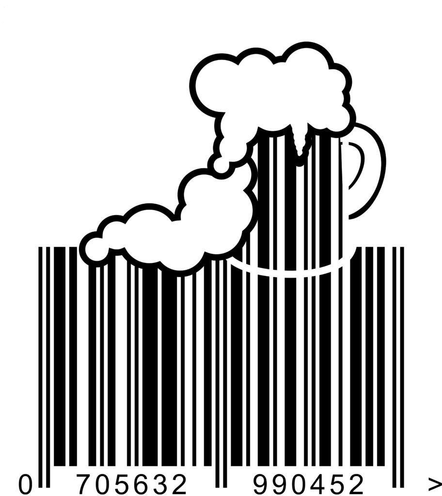 beer barcode artwork