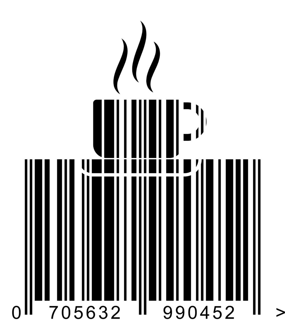 coffee barcode artwork