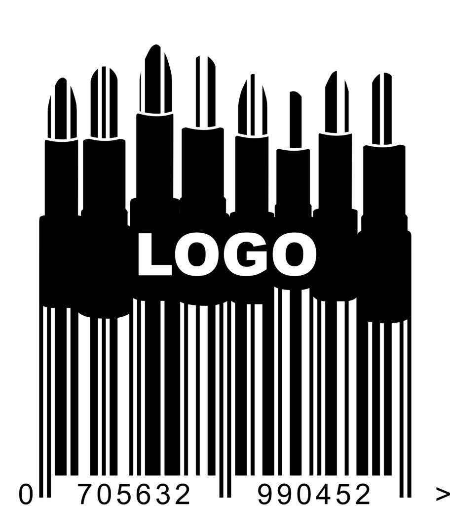 lipstick barcode artwork