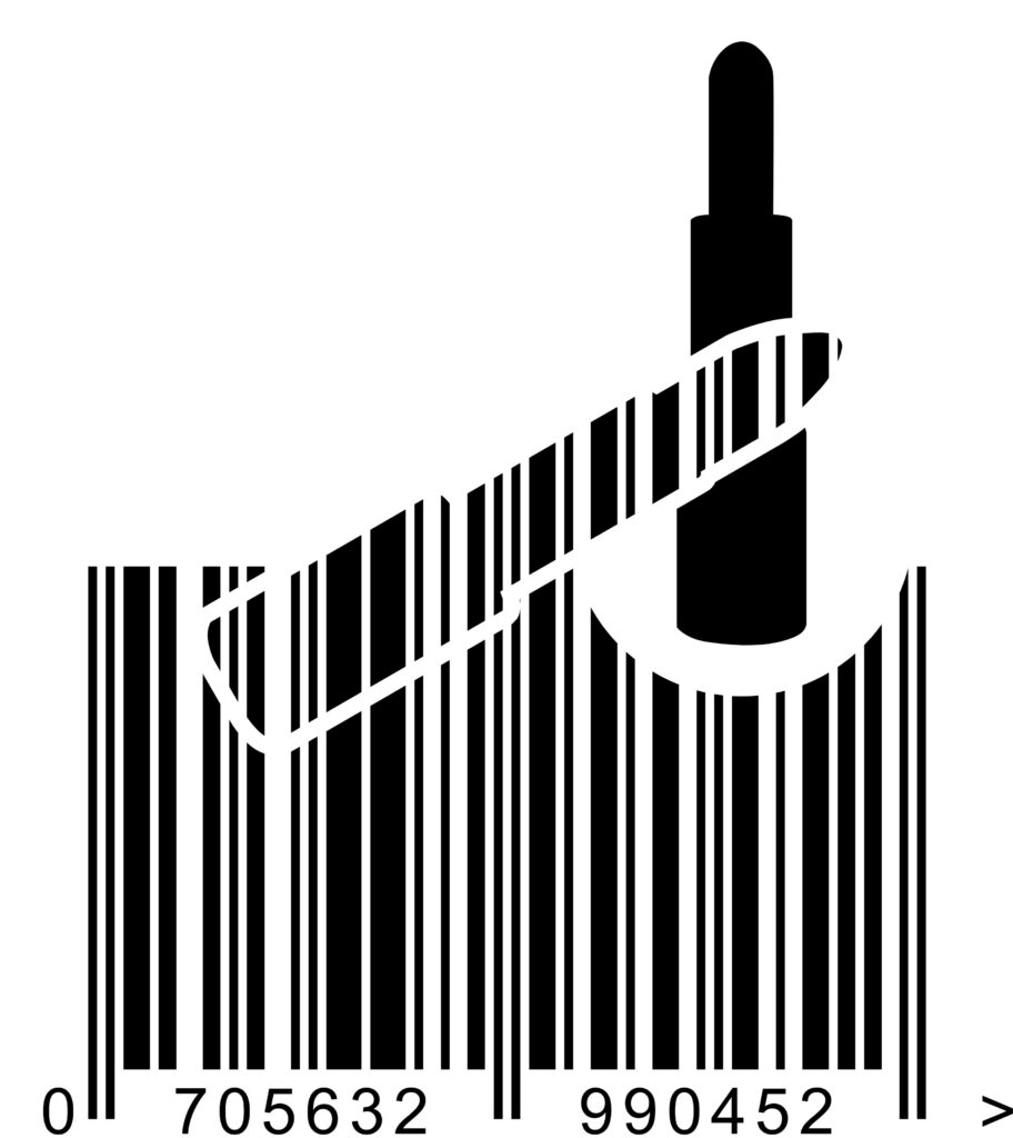 lipstick barcode artwork