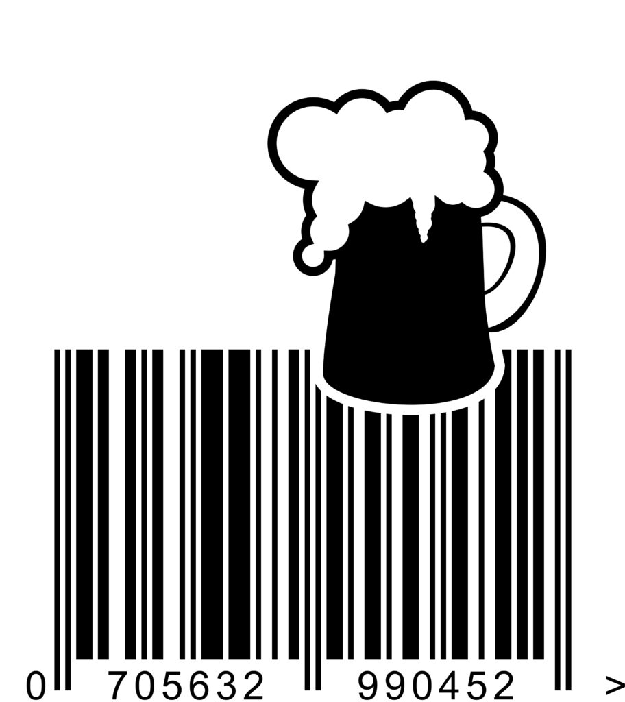 beer barcode artwork
