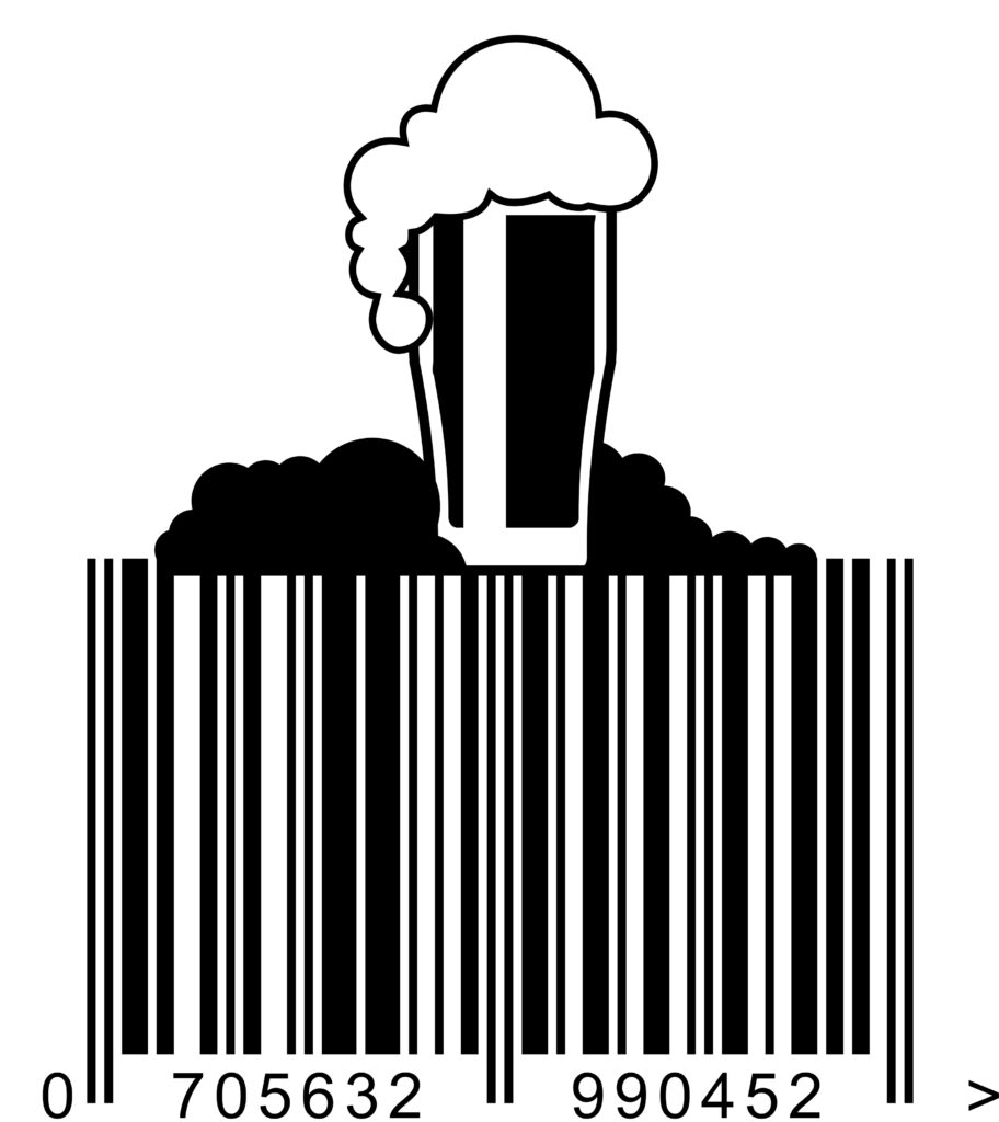 beer barcode artwork