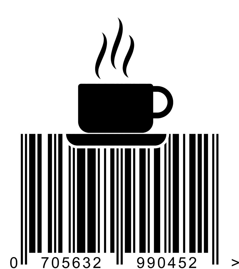 coffee barcode artwork