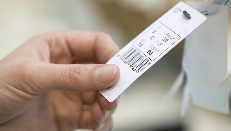 swing tag with barcode