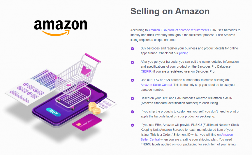 Amazon barcode notes